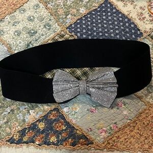 Rhinestone bow belt